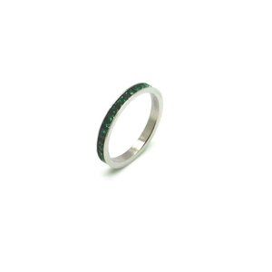 Stainless Steel May(Emerald)Eternity ring